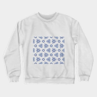 Blue Snowflakes Crewneck Sweatshirt